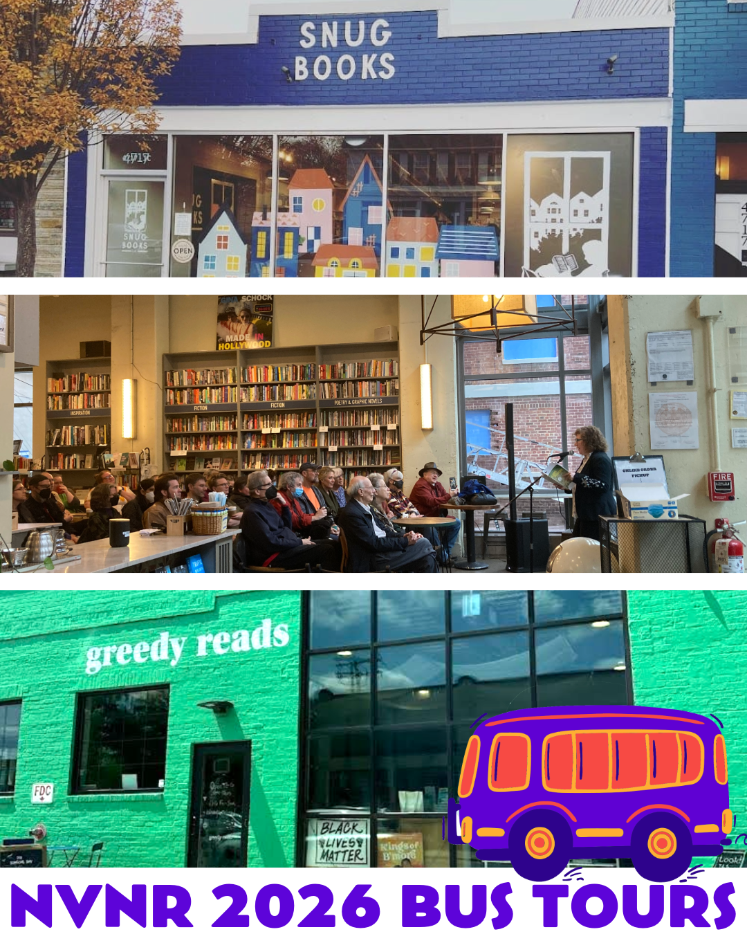 NVNR 2026 Baltimore Bookstore Bus Tours